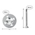 600Pcs Foam Board Fasteners Washers for Installation of Foam Board Panels, 1-1/8 Inch Metal Washers for Fixing
