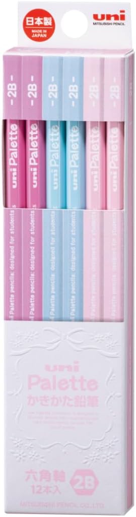 Mitsubishi Uni Palette Writing Pencil, 2B Pastel Pink (K55612B)