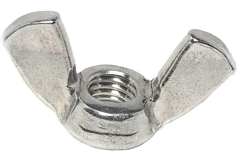 Wing Nut: 1/4"-20 Thread Size, Steel, Zinc Plated 100 Pack