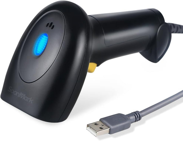 Fangtek Handheld USB Barcode Scanner Wired 1D Bar Code Reader for Supermarket, Convenience
