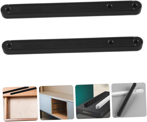 2pcs Veemoon Side Mount Cabinet Drawer Slides with Smooth Wheel Track Guides for Dressers Wardrobes Bedside Cabinets