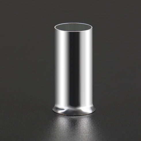 Baomain 50-Pack AWG 1/0 (50mm²) Long: 25mm Copper Crimp Connectors, Non-Insulated Ferrule Pin Terminals (EN50-25)