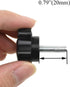 HAHIYO Hex Handle Threaded Knobs, M6 20mm Screw Length, Clamping Handgrip Nut Screw for Table Stand Deck (2pcs)