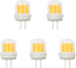 4-Pack G4 LED Bulb Dimmable, T4 Bi-Pin COB Chandelier Bulbs, 5W=50W Warm