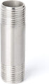TAISHER 2Pcs Stainless Steel Pipe Fittings, 3/8" NPT Male Threaded, 2" Length