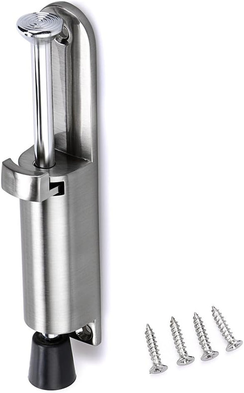 Sumnacon Kickdown Door Stop - Stainless Steel Easy Step Door Stopper, Adjustable Heavy Duty Door Locks Holder