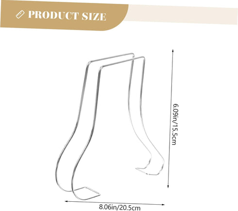 2pcs Luxshiny Sturdy Shoe Shaper Stands Shoe Rack Holders for Boot Rack Entryway High Heels Display Holder