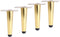 Anterrific 4.7 Inch Tapered Gold Furniture Legs, Metal Legs for Furniture Set of
