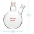 StonyLab Glass 500ml Heavy Wall Round Bottom Flask RBF, 19/22 Center and Side Standard Taper Outer Joint