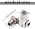 4PCS 1/4Inch NPT Air Tool 360 Degree Swivel Fitting Portable Air Tool Adapter,Air Hose Connector P-020 by Ruibapa