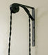 1" Newhouse Lighting Wall Mount Pulley for Pendant Lamps, Black