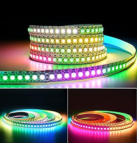 SVFISHKK WS2812B 5050 144Pixels/m 144Pixels WS2812b DC5V (3.2FT 144led IP30, LED Strip SMD Individual Addressable IC