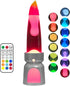 MLATAOOYG Candle-Shaped Liquid Motion Lamp - 13 Retro Mood Light with Mesmerizing Wax