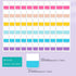 TuNan 720pcs 1 inch Classification,18 (1 Colored Book Sticky Index Tabs Self Adhesive, Repositionable Page Tabs
