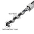 uxcell Square Hole Drill Bit, 1/2" High-Carbon Steel for Woodworking, 2 Pcs