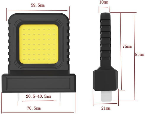 Generic 20V High Brightness Floodlight - for All Power Tool Batteries,Cordless Flood Light,Portable Floodlight