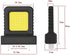 Generic 20V High Brightness Floodlight - for All Power Tool Batteries,Cordless Flood Light,Portable Floodlight