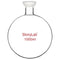 stonylab Spherical Joint Round Bottom Receiving Flask, Borosilicate Glass with 35/20 Ground Joint, 1000 ml