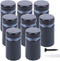 Osring 3/4 x 2 Inch Sign Standoff Mounting Hardware, Black Screw Standoffs for Acrylic Board, Glass Panel, 8 Pack