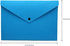 Felt File Folder, Durable Briefcase Document Bag, Paper File Folders, Portfolio Case, Blue, Handbag Button Closure