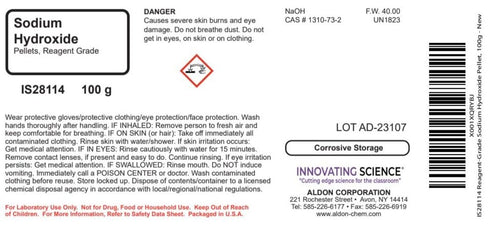 Innovating Science Reagent-Grade Sodium Hydroxide Pellet, 100g - The Curated Chemical Collection