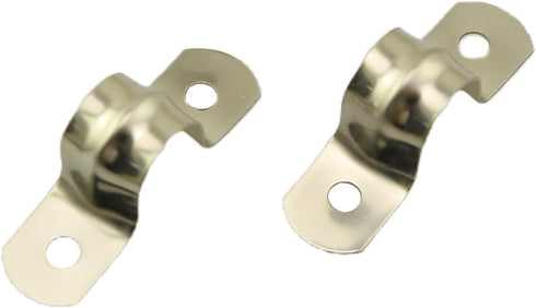 30PCS M12 Stainless Steel Arch Bridge Pipe Clamps with U Bracket Tension Clips for Heavy Duty Pipe Fastening