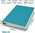 Receip Sketchbook Drawing Notebook, PU Leather Hardcover Journal, 660 Pages, 80GSM (Blue, A4)