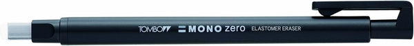 Tombow Mono Eraser Set with Zero Rectangle Tip Eraser - Black/Eraser Refills (Pack of 2)