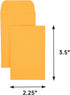 ESSENTIAL #1 500 Piece Coin Envelopes 2.25" x 3.5" with Gummed Flap, Small Parts Envelope for Home and Office Use (Brown -500) by ESSENTIAL
