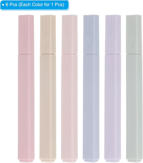 PATIKIL Highlighter Pen, 6 Pack Quick Dry Broad Tip Underline Marker Pens for Daily Use,