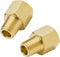 Legines Brass Pipe Fitting, NPT Adapter 1/4" Female to 1/8" Male Reducing Adaptor, 1200psi High Pressure, Pack of 2