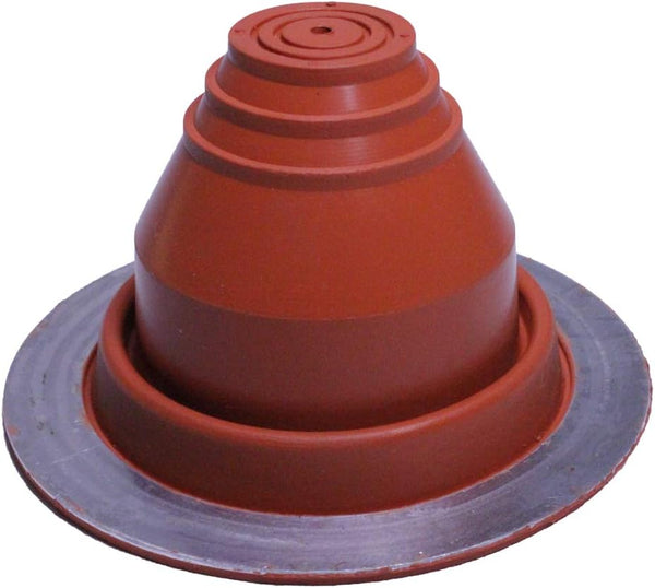 #1 Silicone Flexible High Temp Roof Jack Pipe Boot, Metal Roofing Pipe Flashing (Pipe OD 1/4" to 2")