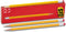 WoodCased Pencils, Yellow, Pre-sharpened with Erasers, 2 HB 12 Pack