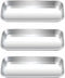 3pcs Metal Tray, Stainless Steel Tray for Tattoo Supplies, Resin, Bathroom, Lab Instrument