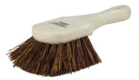 Weiler 79101 8" Utility Scrub Brush, Palmyra Fill, Short Handle, Foam, Block,
