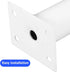 8pcs Luxshiny Adjustable Round Metal Furniture Legs White, Height Adjustable Replacement Sofa and Bed Support Feet