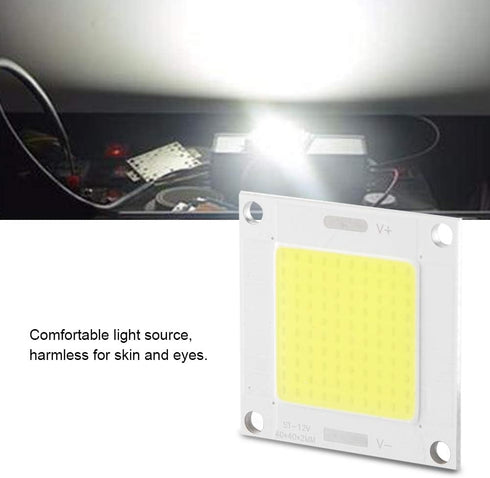 12-14V 50W Bulb Yosoo COB LED Panel, LED Integrated Chip Light Panel Flood Lamp for DIY Projector Floodlight(White)