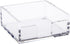 Juvale Clear Acrylic Sticky Note Holder, 3.9" x 3.9" x 1.6" Desk Accessory & Organizer for Classroom