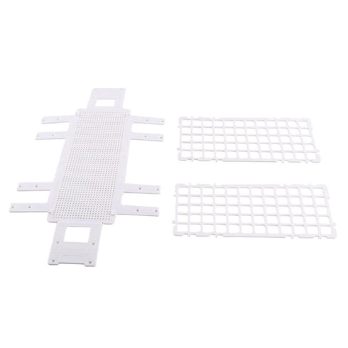 Plastic Test Tube Rack, 60 Holes, Three Layers Detachable Holder for 20mm Test Tubes, White