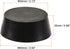 MECCANIXITY Rubber Tapered Plug 54mm to 64mm Solid Test Tubes Bungs Stopper Black for Lab Home 5 Pieces