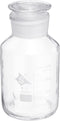 PATIKIL 1000mL Reagent Media Bottle, 1Pcs Round Graduated Glass Storage Bottle with Clear Cap