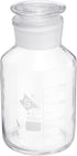 PATIKIL 1000mL Reagent Media Bottle, 1Pcs Round Graduated Glass Storage Bottle with Clear Cap
