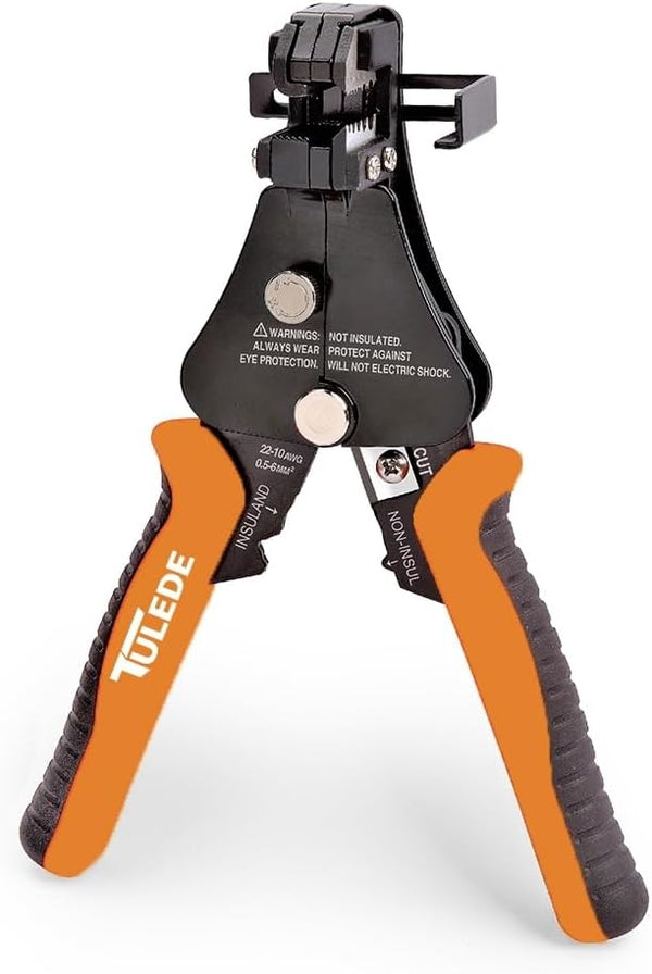 Automatic Wire Stripper, 3 IN 1 Self Adjusting Stripper/Cutter/Crimping Tool for 8-18 AWG Solid and Stranded Wire