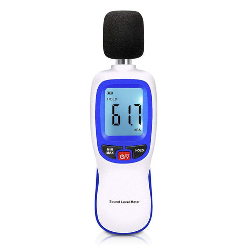 Sound Level Meter Portable, LCD Display Digital Decibel Meter for Audio Noise Measurement 30-130dBA