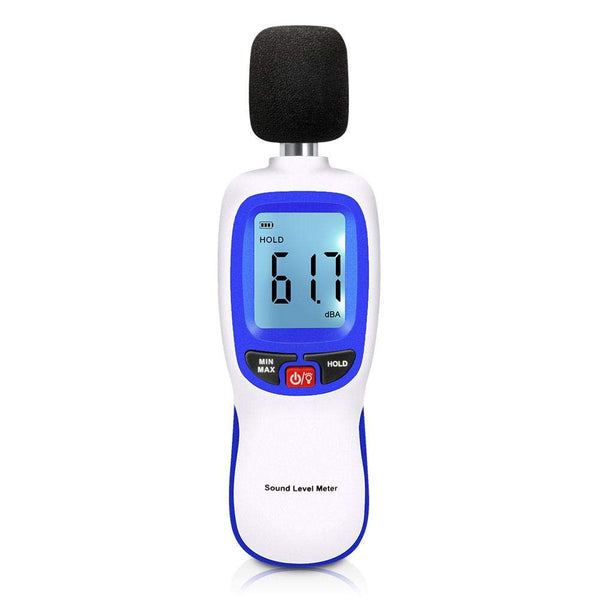 Sound Level Meter Portable, LCD Display Digital Decibel Meter for Audio Noise Measurement 30-130dBA