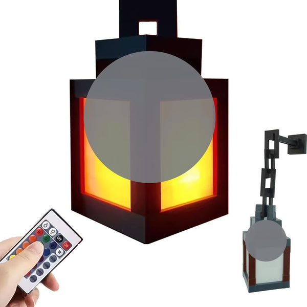MYNINES Pixelated Lantern Mood Light, USB C Rechargeable Light-up 16 Color Changing Light