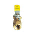 Nigo Industrial Co. 240 Series Forged Brass Mini Gas Ball Valve - CSA Certified, 1/4" NPT