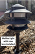 Spree Frosted Plastic Lens Globe, 3.75" x 3.3" Compatible Replacement for 3 Tier Metal Low Voltage Path Lights, Malibu