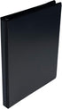 School Smart Polypropylene Round Ring View Binder, 1/2 Inch, Black