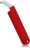 Vinyl Siding Removal Tool, Steel Blade Siding Zip Tool with Extra Long Non-Slip Grip Handle (Red)